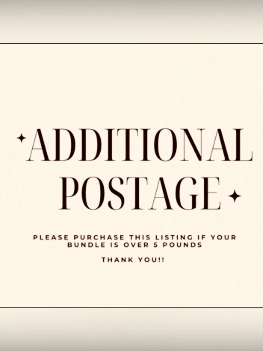 Additional Postage Label! - Picture 1 of 1
